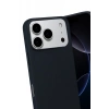 Hubrendy Bez Apple iPhone 17 Pro Max Nano içi Kadife Silikon - Siyah