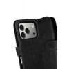 Hubrendy Bez Apple iPhone 17 Pro Trend S Plus Kapaklı Kılıf - Siyah