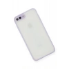 Hubrendy Bez Apple iPhone 7 Plus Kılıf Montreal Silikon Kapak - Mor