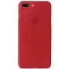 Hubrendy Bez Apple iPhone 8 Plus Kılıf PP Ultra İnce Kapak - Kırmızı