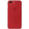 Hubrendy Bez Apple iPhone 8 Plus Kılıf PP Ultra İnce Kapak - Kırmızı