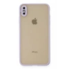 Hubrendy Bez Apple iPhone X Kılıf Montreal Silikon Kapak - Mor