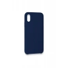 Hubrendy Bez Apple iPhone XS Max Kılıf Lansman Legant Silikon - Lacivert
