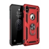 Hubrendy Bez Apple iPhone XS Max Kılıf Sofya Yüzüklü Silikon Kapak - Kırmızı