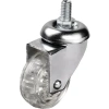 Hubrendy Kargo 302 - 50x20 Mm Şeffaf Makaralı Vidalı Teker