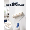 Hubrendy Kargo 5’li Mini Rulo Boya Seti Duvar Tavan Emülsiyon Uygulama