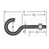 Hubrendy Kargo Açık Metrik Kanca M5 / 21x80 - 100 Adet
