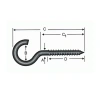 Hubrendy Kargo Açık Piton, Kanca, Çengel 21x100 - 100 Adet