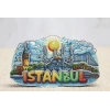 Hubrendy Kargo Ahşap İstanbul Temalı Magnet Alk4601