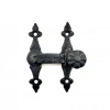 Hubrendy Kargo Antika Tarz Dekoratif Pirinç Kapı, Pencere Mandalı - 82x65 Mm, Oksit
