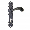 Hubrendy Kargo Antika Tarz Dekoratif Pirinç Okyanus Oda Kapı Kolu - 230x46 Mm, Oksit