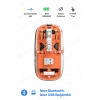 Hubrendy Kargo Bluetooth Usb Çift Modlu Sessiz Mouse, Şeffaf Mıknatıslı Kapaklı, Type-c Şarjlı, Dpı Ayarlı, Kablosuz 10m Çekim Mesafeli, Masaüstü Kısayol Tuşlu, Taşınabilir Şarjlı Mouse Turuncu