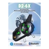 Hubrendy Kargo D2-6x 1000m Mesafeli 6 Kanallı İntercom Bluetooth Motosiklet Kask Kulaklığı İntercom Kulaklık