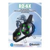 Hubrendy Kargo D2-6x 1000m Mesafeli 6 Kanallı İntercom Bluetooth Motosiklet Kask Kulaklığı İntercom Kulaklık