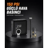 Hubrendy Kargo Dijital Ekranlı Diyafram Tip Kompresör 150 Psı Güçlü Motorlu