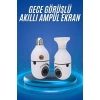 Hubrendy Kargo Gece Görüşlü Akıllı Dönebilen Ev Kamerası Ampül Kamera
