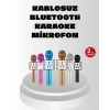 Hubrendy Kargo Kablosuz Bluetooth Karaoke Mikrofon  Yankı Efektli