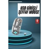 Hubrendy Kargo Kablosuz Mouse Fare Şarjlı Bluetooth Wireless Çift Modlu Sessiz