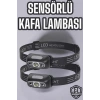 Hubrendy Kargo Kafa Lambası Kamp Lambası Led Işık Şarjlı Ayarlanabilir