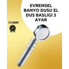 Hubrendy Kargo Masaj Ve Yağmur Modlu Çok İşlevli Paslanmaz Çelik Duş Başlığı
