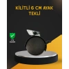 Hubrendy Kargo Mobilya İçin Kilitli 6 Cm Ayak Tekli Satış