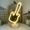 Hubrendy Kargo Neon Gitar Masa Lambası Pil+usb