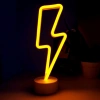 Hubrendy Kargo Neon Işıklı Şimşek Lamba Usb+pil
