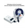 Hubrendy Kargo Polizei P-038 Solar Güneş Enerji Ve Usb Sarjli 5 Kanatlı