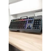 Hubrendy Kargo Q Klavye Rgb Işıklı Klavye Ve Mouse Seti Kablolu Mouse Hediyeliş