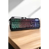 Hubrendy Kargo Q Klavye Rgb Işıklı Klavye Ve Mouse Seti Kablolu Mouse Hediyeliş