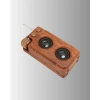 Hubrendy Kargo Retro Bluetooth Hoparlör Ahşap Görünümlü 5w Çift Stereo Ses