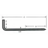 Hubrendy Kargo Vidalı Korniş Çivi No:6 - 4x60 - 10 Adet