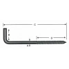 Hubrendy Kargo Vidalı Korniş Çivi No:8 - 4x80 - 100 Adet