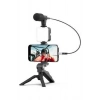 Hubrendy Kargo Video Making Kit Telefon Tutucu Vlog Video Mini Led Işıklı