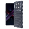 Hubrendy Bez Honor Magic 7 Lite Kılıf Auto Focus Karbon Kapak - Lacivert
