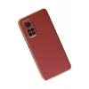 Hubrendy Bez Xiaomi Mi 10T Kılıf Volet Silikon - Kırmızı