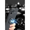 Hubrendy Bez Xiaomi Mİ 11 Lite Kılıf Range Yüzüklü Silikon - Kırmızı