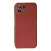 Hubrendy Bez Xiaomi Mİ 11 Lite Kılıf Volet Silikon - Kırmızı