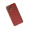 Hubrendy Bez Xiaomi Mİ 11 Lite Kılıf Volet Silikon - Kırmızı