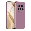 Hubrendy Bez Xiaomi Mi 15 Ultra Kılıf Volet Silikon - Mor
