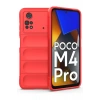 Hubrendy Bez Xiaomi Poco M4 Pro 4G Kılıf Optimum Silikon - Kırmızı