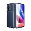 Hubrendy Bez Xiaomi Poco M5 Kılıf Auto Focus Karbon Kapak - Lacivert