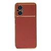 Hubrendy Bez Xiaomi Poco M5 Kılıf Volet Silikon - Kırmızı