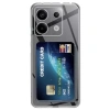 Hubrendy Bez Xiaomi Poco X6 Kılıf Kart Şeffaf Silikon - Şeffaf