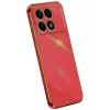 Hubrendy Bez Xiaomi Poco X6 Pro Kılıf Volet Silikon - Kırmızı