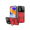 Hubrendy Bez Realme 11 Pro Plus Joy Lens Standlı Kapak - Kırmızı