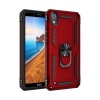 Hubrendy Bez Xiaomi Redmi 7A Kılıf Sofya Yüzüklü Silikon Kapak - Kırmızı