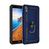 Hubrendy Bez Xiaomi Redmi 7A Kılıf Sofya Yüzüklü Silikon Kapak - Lacivert