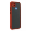 Hubrendy Bez Xiaomi Redmi 9C Kılıf Montreal Silikon Kapak - Kırmızı