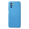 Hubrendy Bez Xiaomi Redmi Note 10 Kılıf Nano içi Kadife Silikon - Mavi